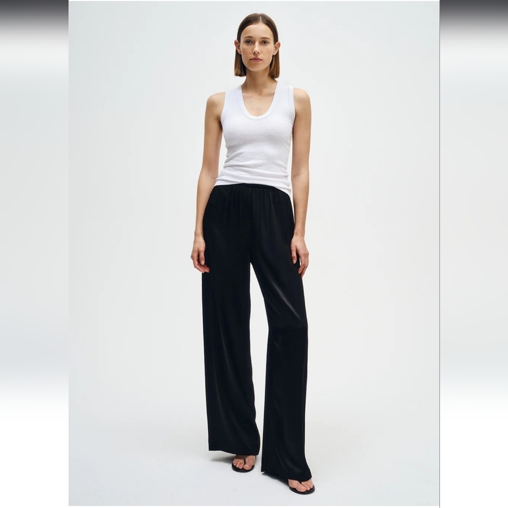 New Enza Costa Black Women's Wide-Leg Pants Revolve 2026 XS